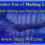 Effective Use of Mailing Lists for Marketing